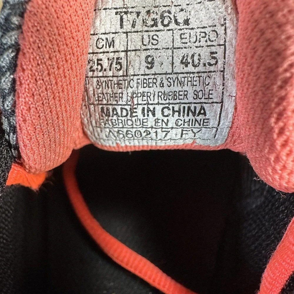 Asics Womens Gel Venture 6 T7G6Q Gray‎ Black Running Shoes Sneakers Size 9